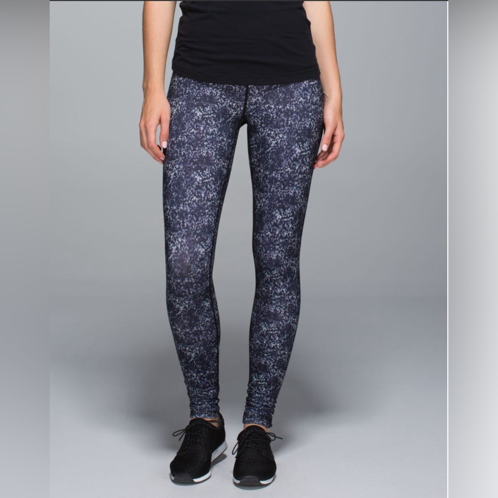 Lululemon Wunder Under Roll Down Rocky Road Sand Dune